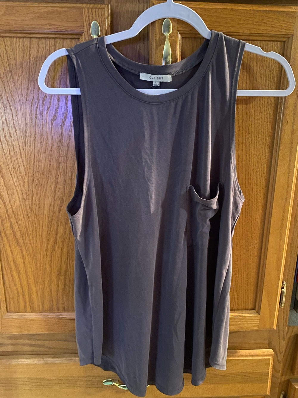 Love Tree Gray Activewear Top